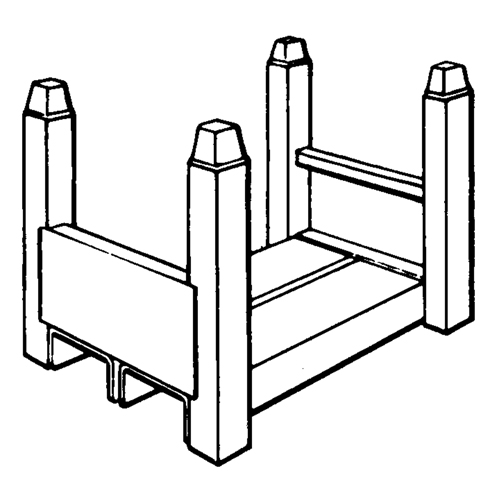 Supports empilables mobiles, 14" la x 19" p, Capacit&eacute; de 3700 lb Les Distributions ICE