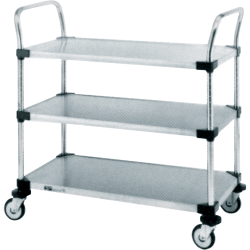 Chariots utilitaires pour service r&eacute;gulier, 2 Tiers, 18" la x 39" h x 36" p, Capacit&eacute; 500 lb Les Distributions ICE