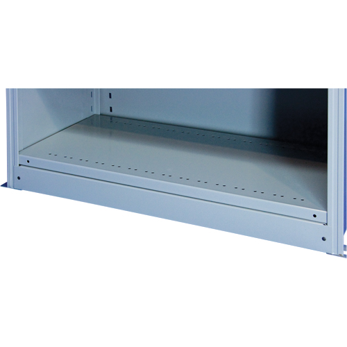 Plaque de base/façade pour rangement de bacs sur rayonnage enclenchable Interlok Les Distributions ICE