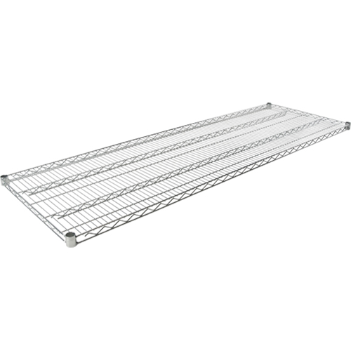 Wire Shelf for Heavy-Duty Chromate Wire Shelving, 72" W x 24" D, 600 lbs. Capacity Les Distributions ICE