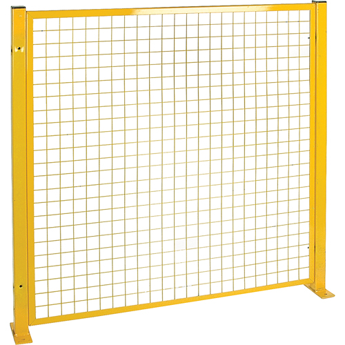 Protecteur de p&eacute;rim&egrave;tre de style treillis, 4' h x 4' la, Jaune Les Distributions ICE