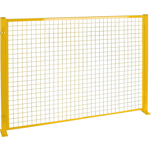 Protecteur de p&eacute;rim&egrave;tre de style treillis, 4' h x 8' la, Jaune Les Distributions ICE