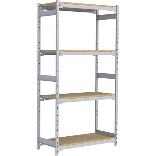 &eacute;tag&egrave;re-classeur de grande largeur, Acier, 4 Tablettes, 42" la x 18" p x 84" h Les Distributions ICE