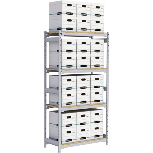 &eacute;tag&egrave;re-classeur de grande largeur, Acier, 4 Tablettes, 42" la x 18" p x 84" h Les Distributions ICE