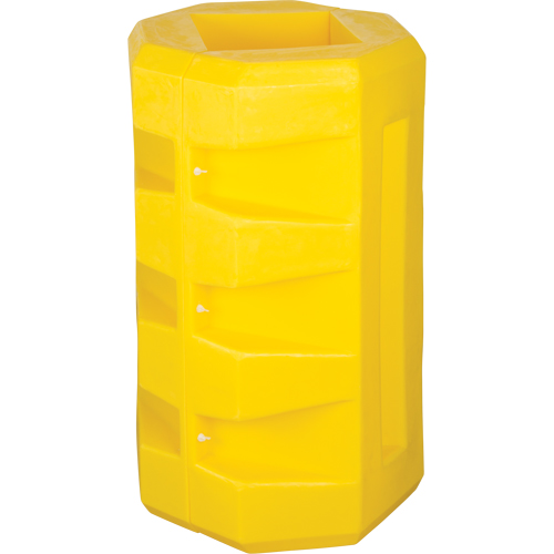 Protecteurs de colonne, Ouverture int&eacute;rieure 8-1/4" x 10-1/4", 23-1/2" lo x 23-1/2" la x 39-1/2" h, Jaune Les Distributions ICE