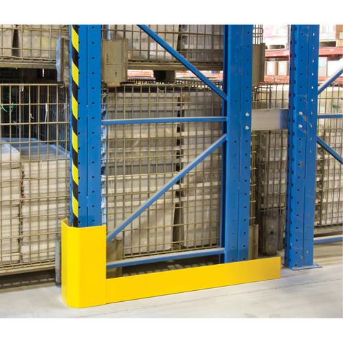 Protecteurs d'all&eacute;es de rayonnages, 3" la x 56" lo x 16" h, Jaune s&eacute;curit&eacute; OSHA Les Distributions ICE