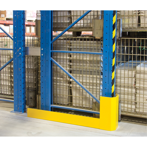 Racking Aisle Protectors, 3" W x 56" L x 16" H, Safety Yellow Les Distributions ICE
