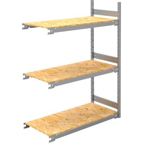 Wide Span Record Storage Shelving, Steel, 3 Shelves, 42" W x 18" D x 60" H, Add-On Kit Les Distributions ICE