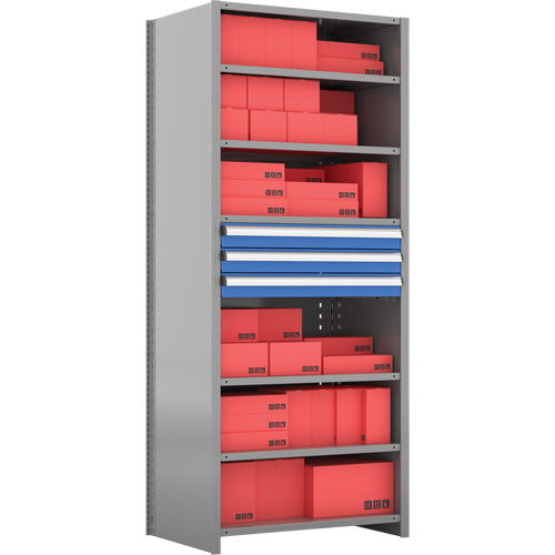 Cabinet d'entreposage &agrave; tiroirs int&eacute;gr&eacute; Interlok Les Distributions ICE