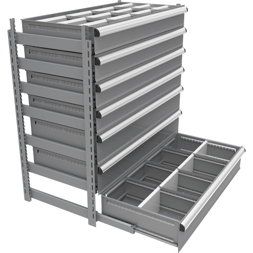 Cabinet d'entreposage &agrave; tiroirs int&eacute;gr&eacute; Interlok Les Distributions ICE