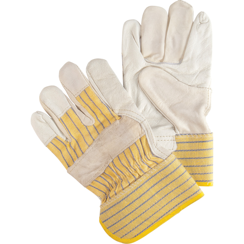 Gants pour ajusteur r&eacute;sistant &agrave; l'abrasion, Grand, Paume en Cuir fleur de vache Les Distributions ICE