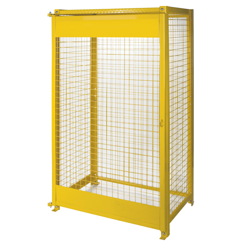 Armoires pour cylindres &agrave; gaz, nbre de bouteilles: 10, 44" , 30" , 74" , Jaune Les Distributions ICE