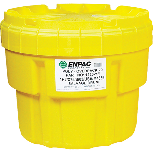 Barils de r&eacute;cup&eacute;ration Poly-Overpack 20, 20 gal. US, Stationnaire Les Distributions ICE