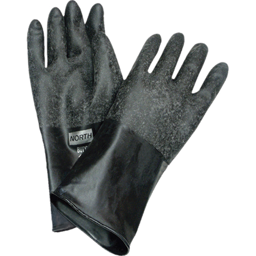 Chemical Resistant Gloves, Size Medium/8, 14" L, Butyl Rubber, 32-mil Les Distributions ICE