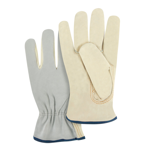Gants de conducteur &agrave; dos fendu, T-Grand, Paume en Cuir fleur de vache Les Distributions ICE