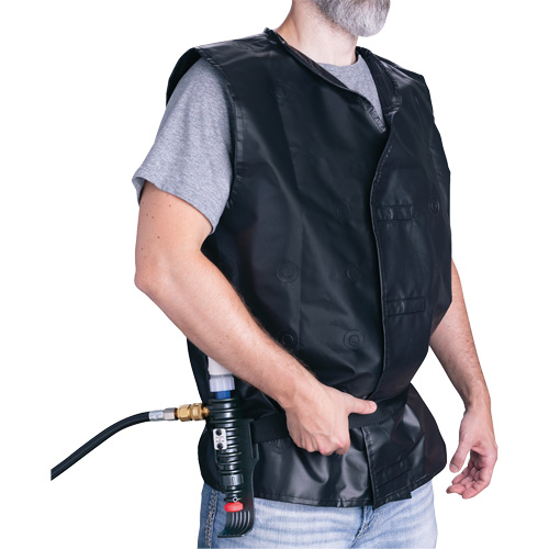 Veste de refroidissement avec dispositif refroidissant en plastique ALLEGRO INDUSTRIES, Grand, Noir Les Distributions ICE