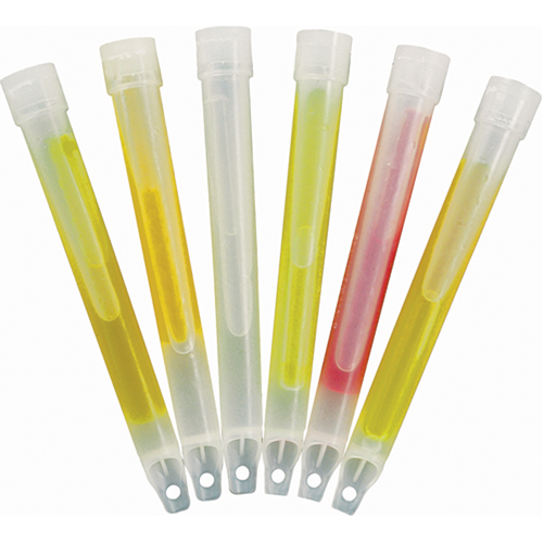 B&acirc;tons de s&eacute;curit&eacute; luminescents Cyalume 6", Blanc, Dur&eacute;e 30 min Les Distributions ICE
