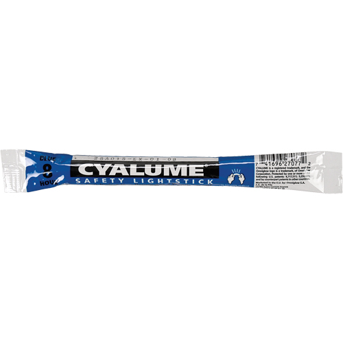 B&acirc;tons de s&eacute;curit&eacute; luminescents Cyalume 6", Bleu, Dur&eacute;e 8 h Les Distributions ICE