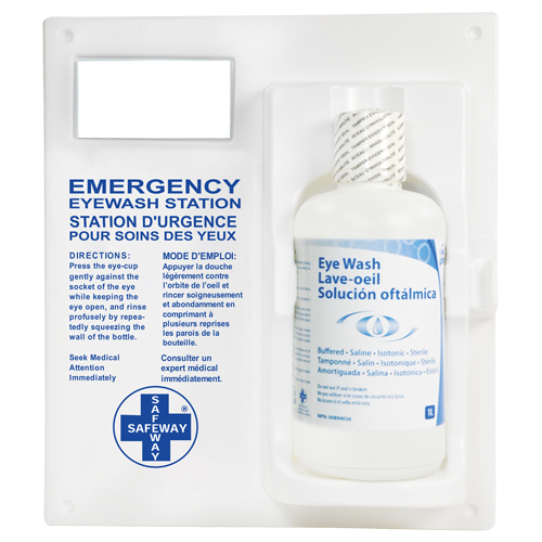 Poste de douche oculaire - Poste simple a/solution ophtalmique Les Distributions ICE