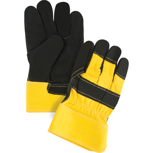 Superior Warmth Winter-Lined Fitters Gloves, Large, Split Cowhide Palm, Thinsulate Inner Lining Les Distributions ICE