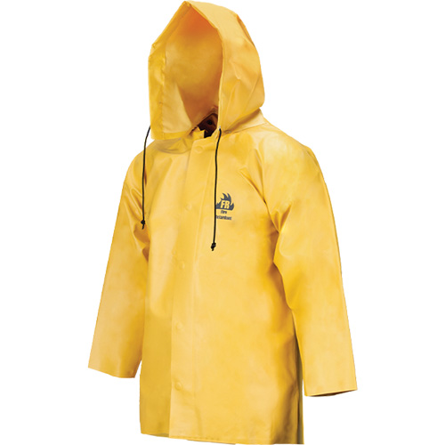 Manteau imperm&eacute;able Neo-slick r&eacute;sistant aux produits chimiques & &agrave; l'acide, 4T-Grand, Jaune, N&eacute;opr&egrave;ne Les Distributions ICE