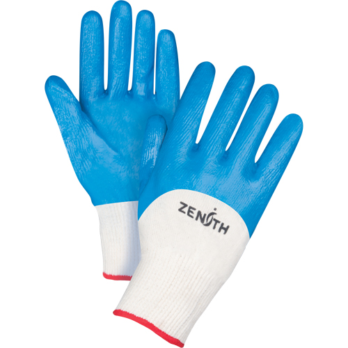 Gants enduits et tricot&eacute;s sans coutures de poids moyen, 7/Petit, R&ecirc;vetement Nitrile, Calibre 13, Enveloppe en Coton Les Distributions ICE