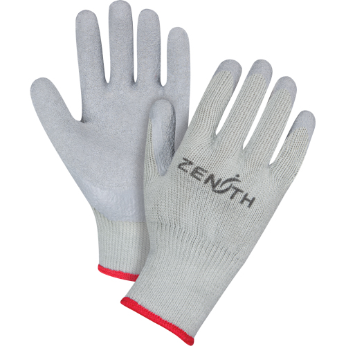 Natural Rubber Comfort-Lined Coated Gloves, 8/Medium, Rubber Latex Coating, 10 Gauge, Polyester/Cotton Shell Les Distributions ICE