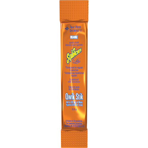 Sqwincher&reg; Boisson de r&eacute;hydratation ZERO Qwik Stik, Poudre, Orange Les Distributions ICE