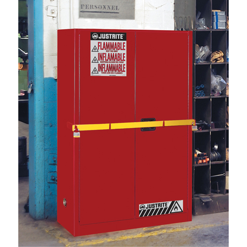 High Security Flammables Safety Cabinet with Steel Bar, 45 gal., 2 Shelves Les Distributions ICE