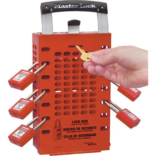 Latch Tight Lock Boxes, Red Les Distributions ICE