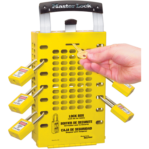 Latch Tight Lock Boxes, Yellow Les Distributions ICE