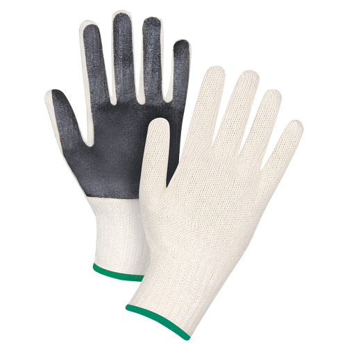 Gants en tricot &agrave; paume enduite, Poly/coton, Un c&ocirc;t&eacute;, Calibre 7, Moyen Les Distributions ICE