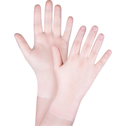 Disposable Gloves, Small, Vinyl, 4.5-mil, Powder-Free, Clear, Class 2 Les Distributions ICE
