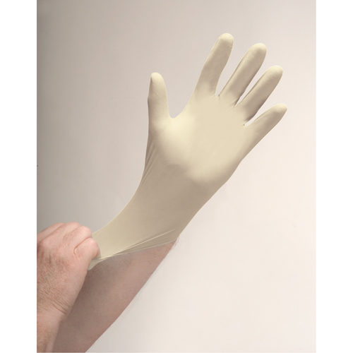 Premium Sensitive Skin Examination Gloves, X-Small, Latex, 4-mil, Powdered, Natural Les Distributions ICE