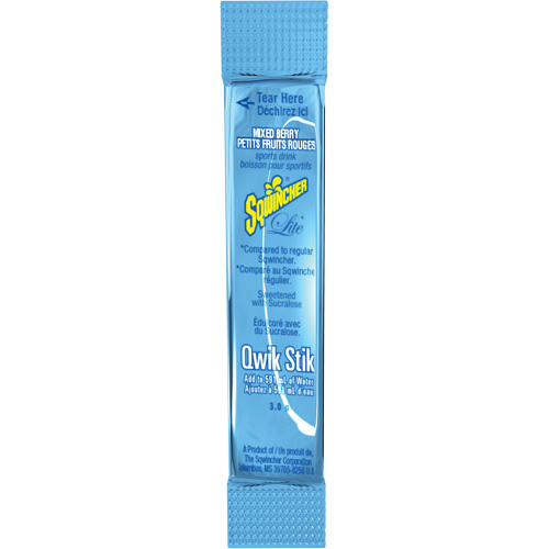Sqwincher&reg; Boisson de r&eacute;hydratation ZERO Qwik Stik, Poudre, M&eacute;lange de baies Les Distributions ICE