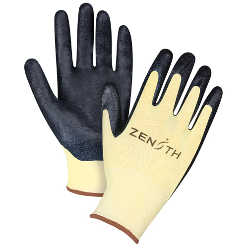 Gants r&eacute;sistants &agrave; la coupe avec prise sup&eacute;rieure, Taille Grand/9, Calibre 13, Rev&ecirc;tement Mousse de nitrile, Enveloppe en Aramide, ANSI/ISEA 105 niveau 3/EN 388 niveau 5 Les Distributions ICE