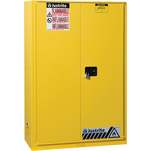 Armoires Sure-Grip EX pour produits inflammables, 45 gal., 1 Porte(s), 43" La x 65" h x 18" p Les Distributions ICE
