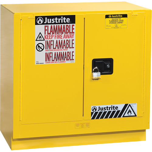 Sure-Grip&reg; EX Undercounter Flammable Safety Cabinet, 22 gal., 2 Door, 35" W x 35" H x 22" D Les Distributions ICE