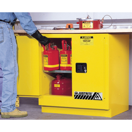 Sure-Grip&reg; EX Undercounter Flammable Safety Cabinet, 22 gal., 2 Door, 35" W x 35" H x 22" D Les Distributions ICE