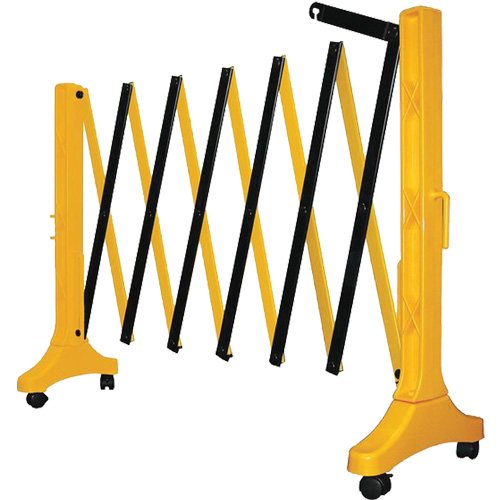 Barri&egrave;re Xpandit, 36" h x 11,5' lo, Noir/Jaune Les Distributions ICE
