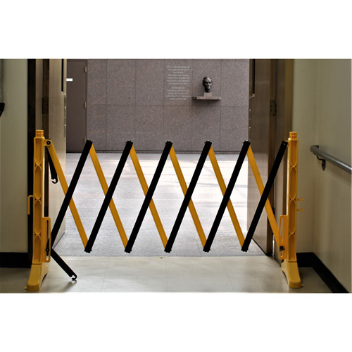 Barri&egrave;re Xpandit, 36" h x 11,5' lo, Noir/Jaune Les Distributions ICE