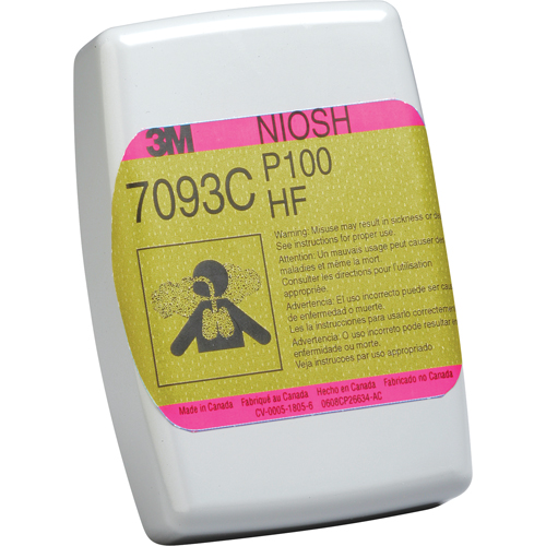 7093 Respirator Cartridges, Gas/Vapour Cartridge, Acid Gas Les Distributions ICE