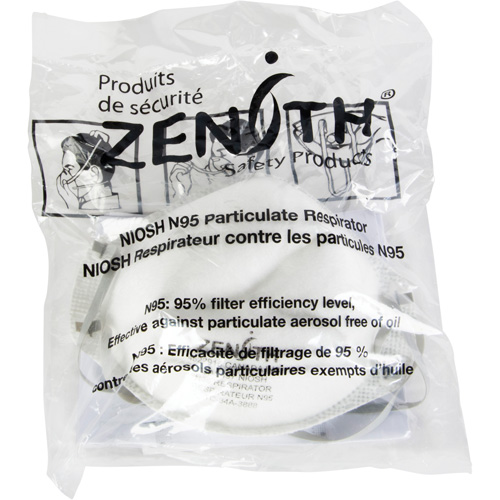 Respîrateurs contre les particules - Emballage pour machine distributrice, N95, Certifi&eacute; NIOSH, Moyen/grand Les Distributions ICE
