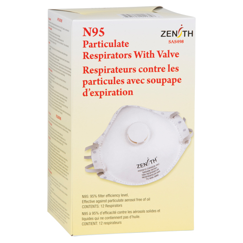 Particulate Respirators, N95, NIOSH Certified, Medium/Large Les Distributions ICE