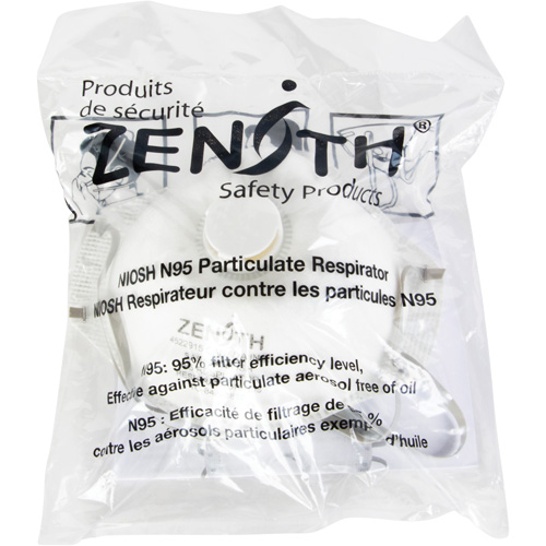 Respîrateurs contre les particules - Emballage pour machine distributrice, N95, Certifi&eacute; NIOSH, Moyen/grand Les Distributions ICE