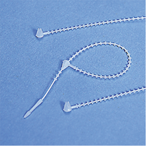Options de finition pour &eacute;tiquettes - attaches en billes de nylon Les Distributions ICE