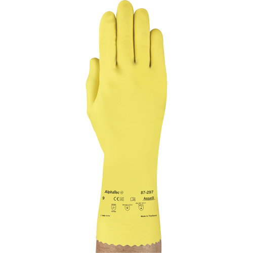 Gants Versatouch 297, Taille T-Grand/10, 12" lo, Latex de caoutchouc, Doublure en Ouat&eacute;e, 20 mils Les Distributions ICE