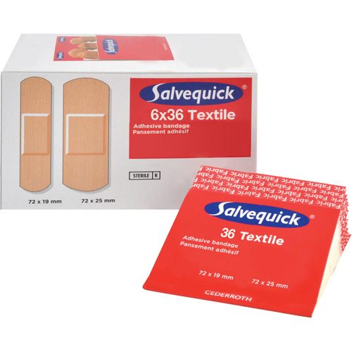 Salvequick&reg; Bandage Dispensing Systems Refills, Rectangular/Square, Fabric, Sterile Les Distributions ICE