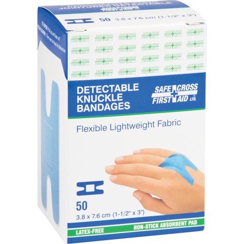 Bandages, Jointures, 3", Tissu d&eacute;tectable, St&eacute;rile Les Distributions ICE