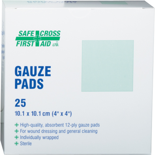 Gauze , Pad, 4" L x 4" W, Sterile, Medical Device Class 1 Les Distributions ICE